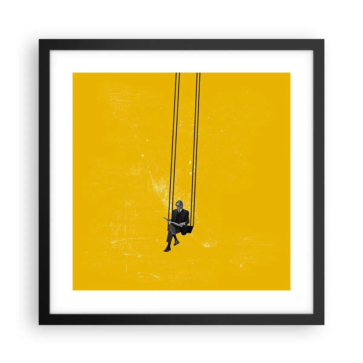 Poster in cornice nera - Un giorno come tanti - 40x40 cm