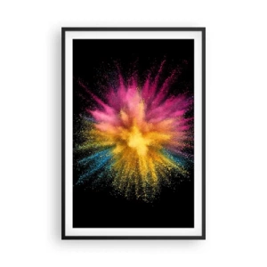 Poster in cornice nera - La nascita dei colori - 61x91 cm
