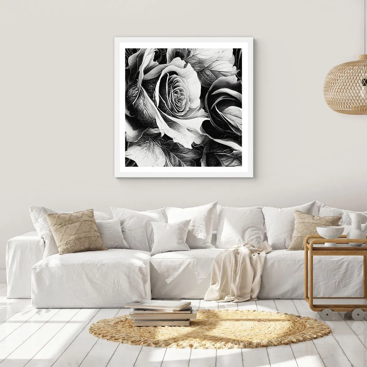 Poster in cornice bianca - Sempre regina - 40x40 cm