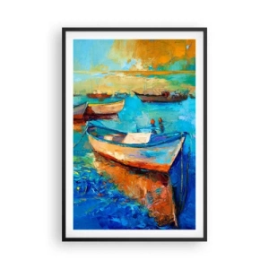 Poster in cornice nera - Nella baia del sud - 61x91 cm