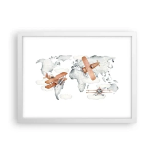 Poster in cornice bianca - Nello spirito dei pionieri - 40x30 cm