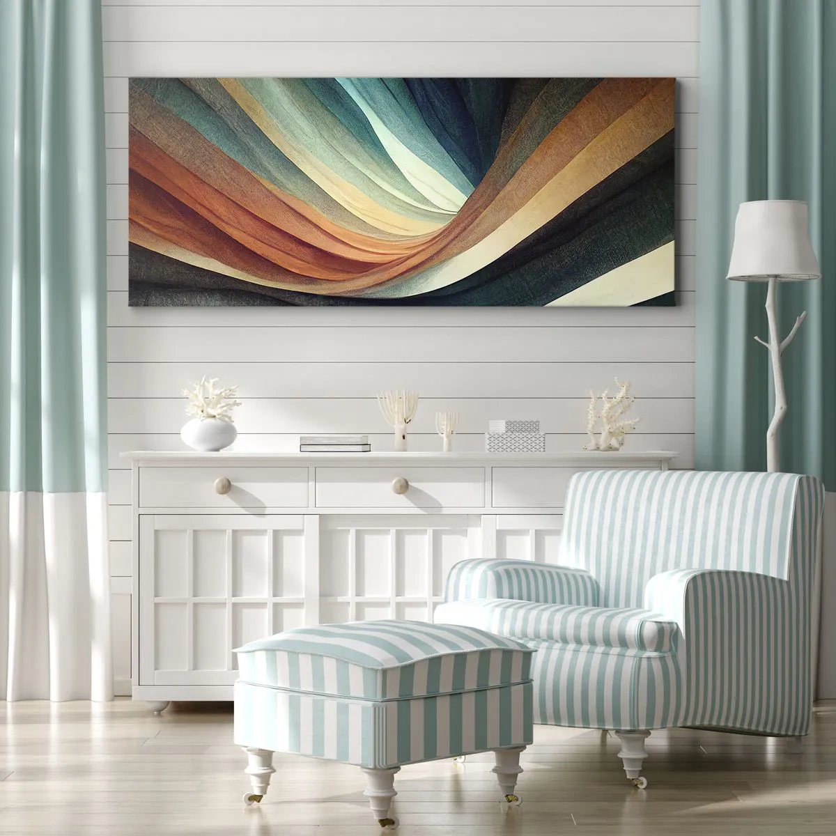 Quadro su tela - Stampe su Tela - Intessuto di colore - 100x40 cm