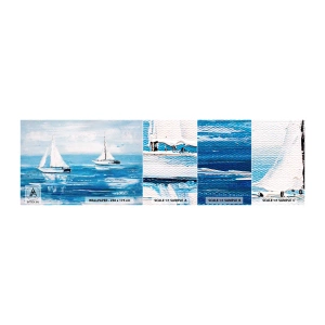 Campione Di Fotomurale Standard Eco - Con un amico al fianco - Paesaggio, Barche a vela, Nautico - 100x30 cm