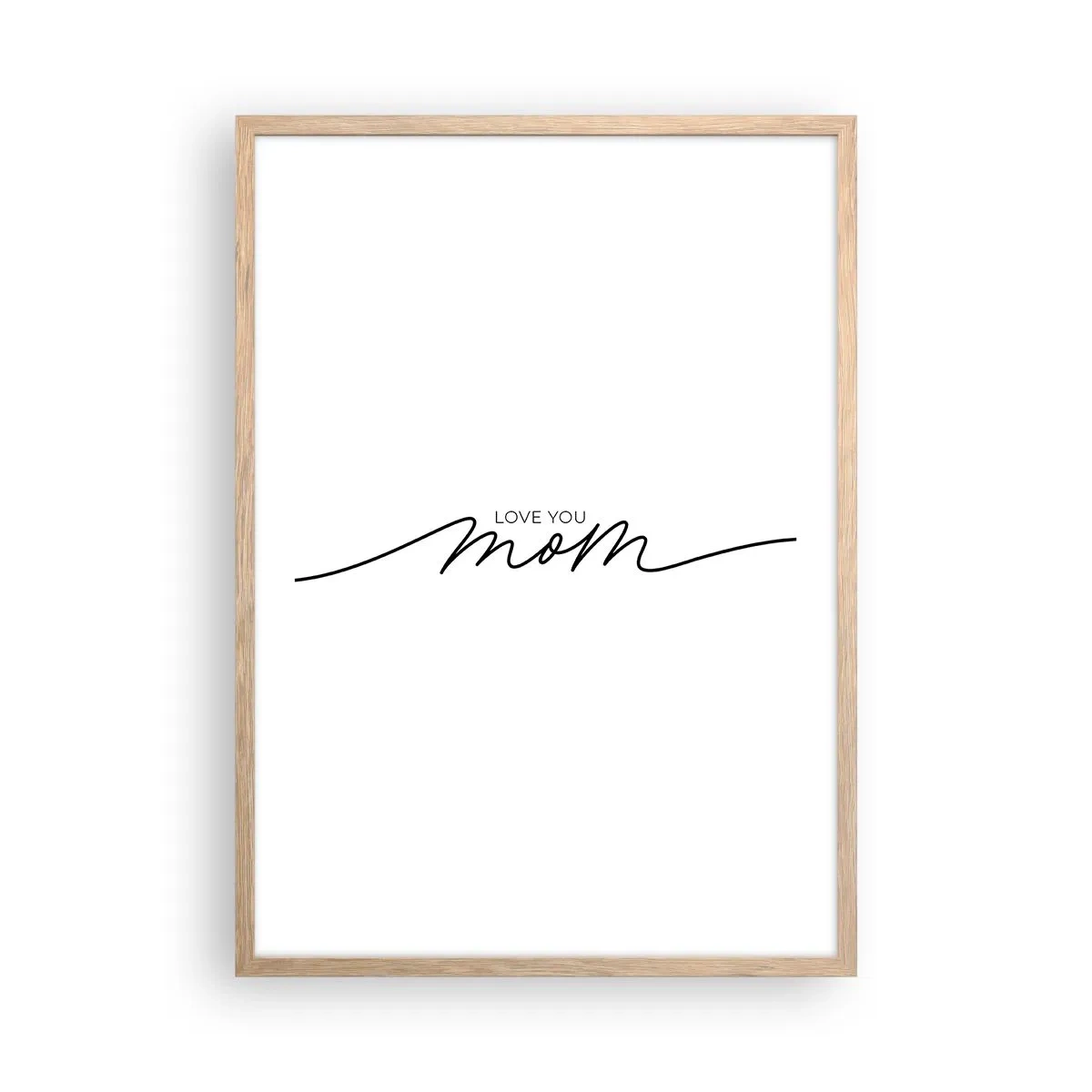 Poster in cornice rovere chiaro - Grande commozione - 50x70 cm