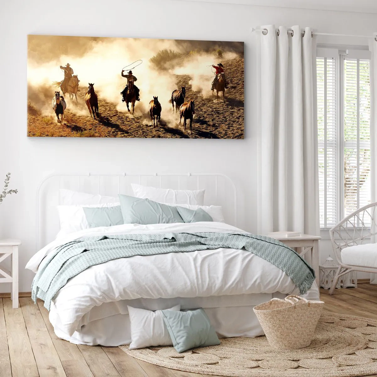 Quadro su tela - Stampe su Tela - Il vero Far West - 100x40 cm