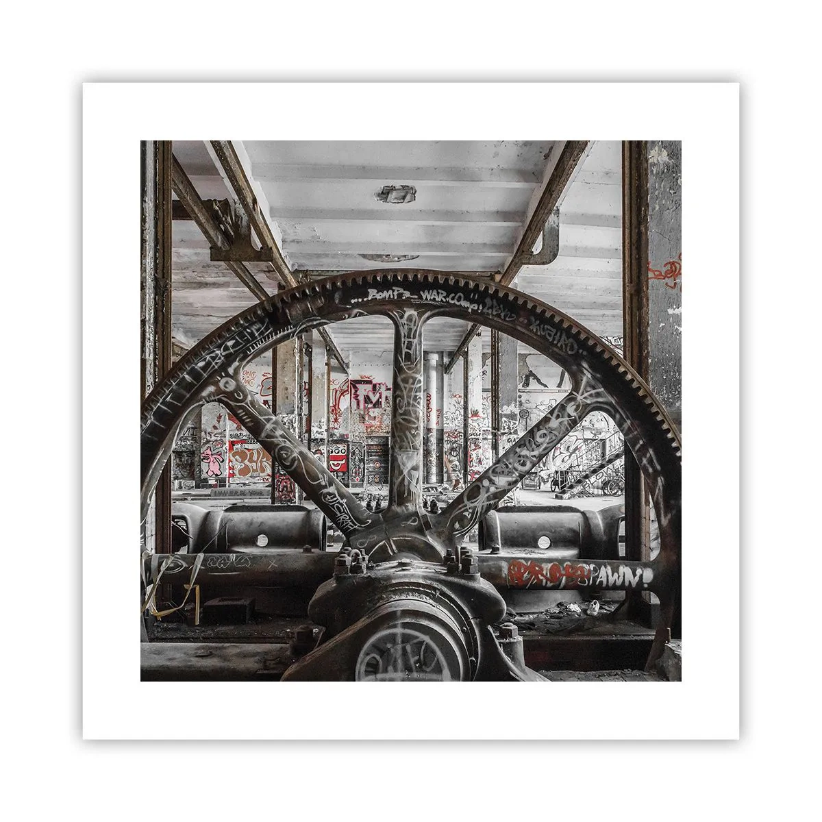 Poster - La vita segreta della fabbrica - 40x40 cm