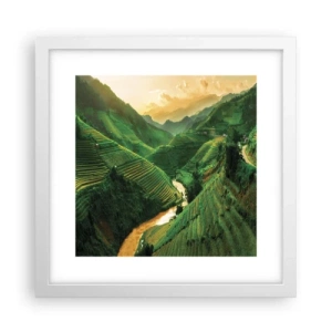 Poster in cornice bianca - Valle del Vietnam - 30x30 cm