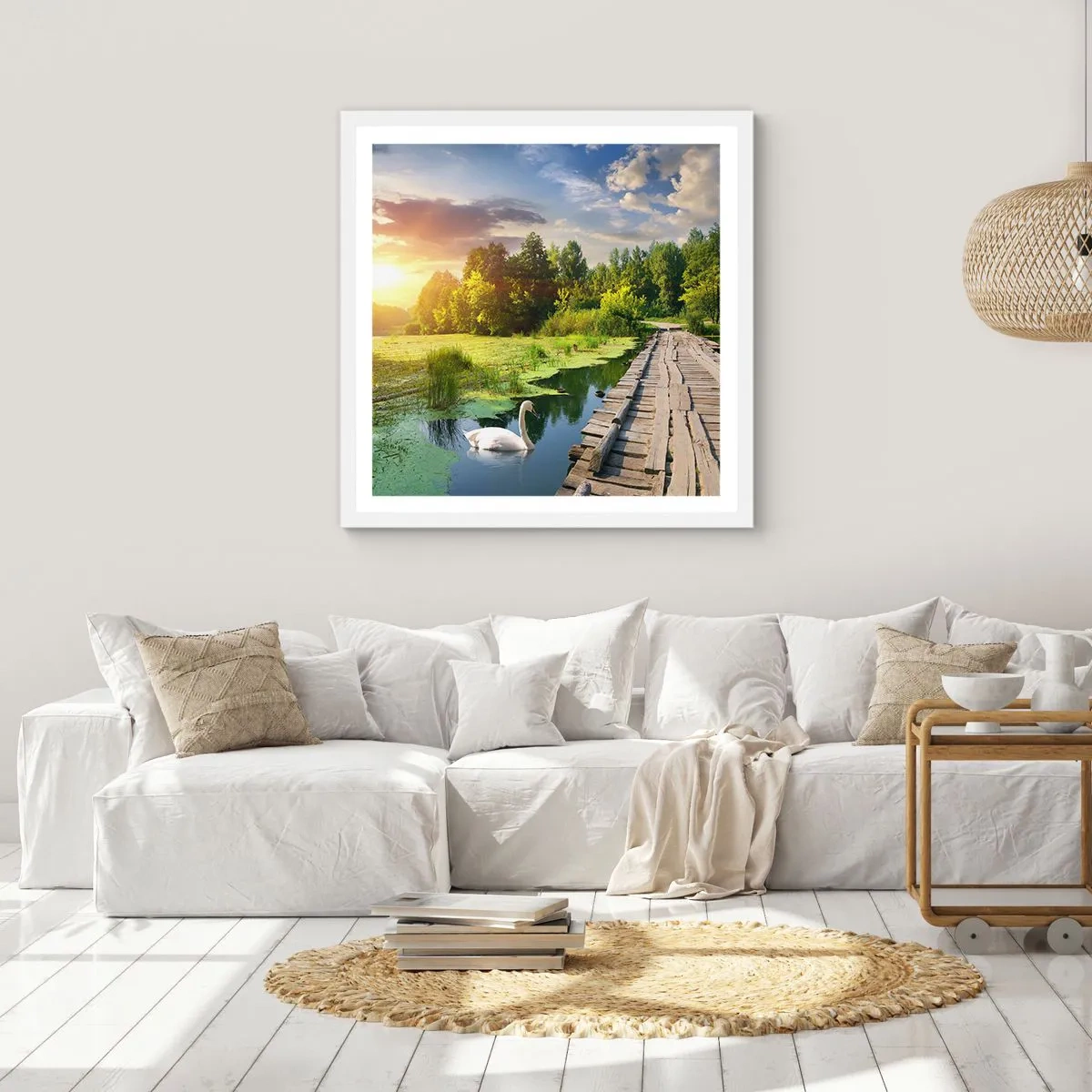 Poster in cornice bianca - Estate, estate ovunque - 50x50 cm