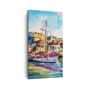 Quadro su tela - Stampe su Tela - Un colorato pomeriggio - 45x80 cm