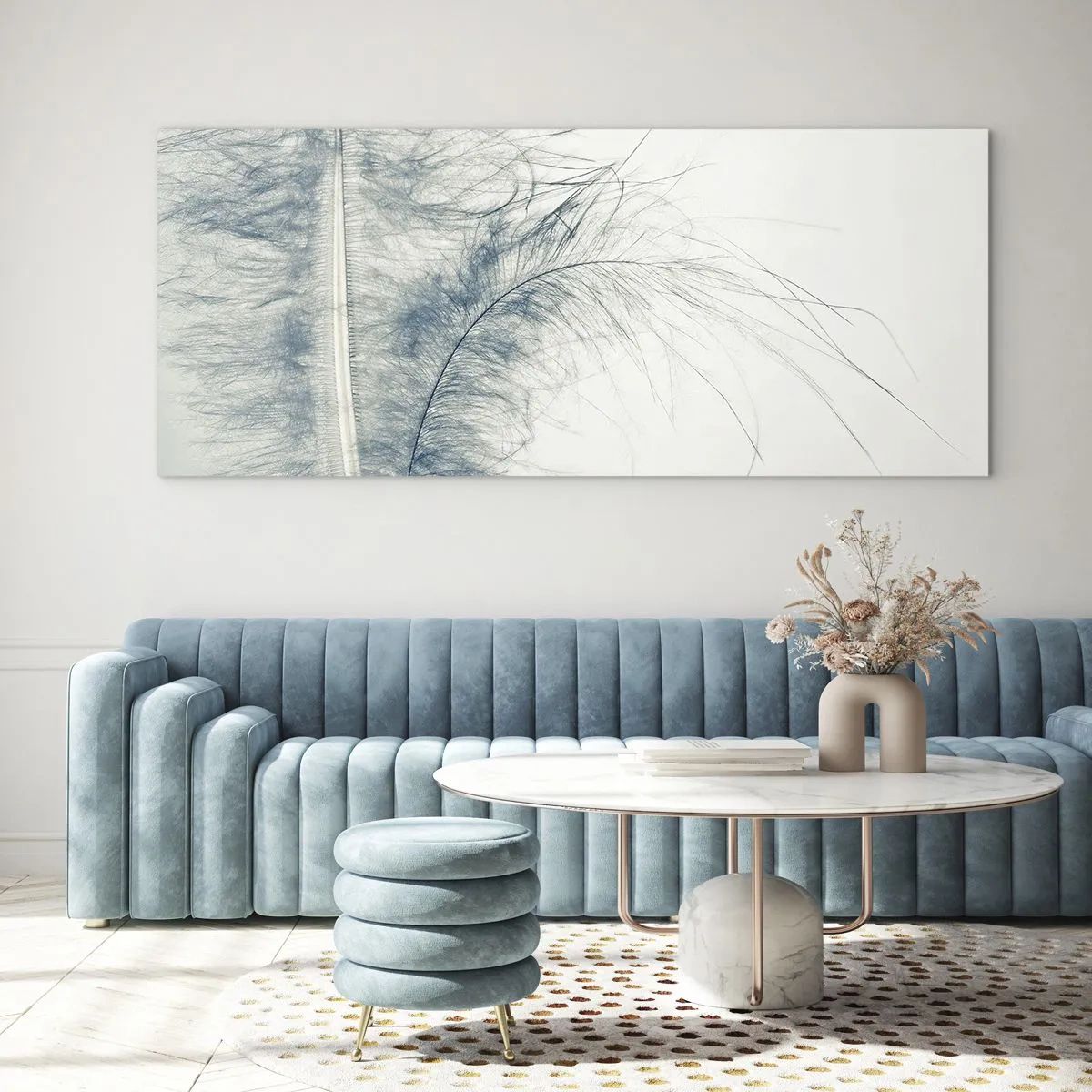 Quadro su vetro - Il sussurro della natura - 90x30 cm