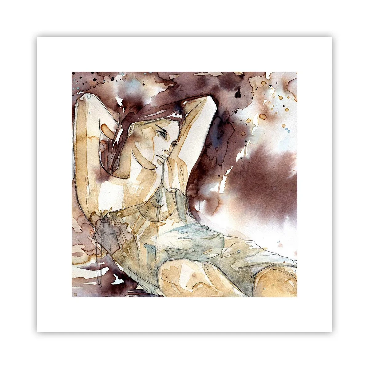 Poster - Di umore lilla - 30x30 cm