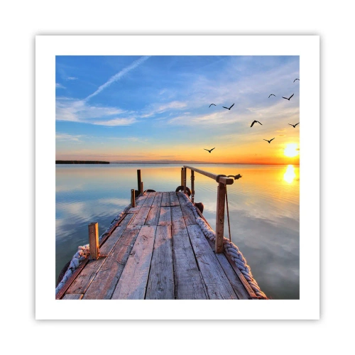Poster - Camminando verso il sole - 50x50 cm