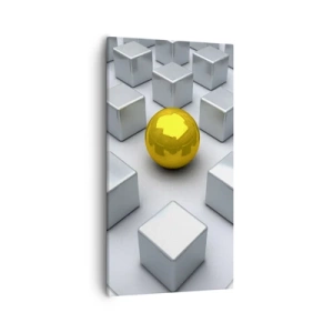 Quadro su tela - Stampe su Tela - Perché io? Composizione geometrica - 55x100 cm