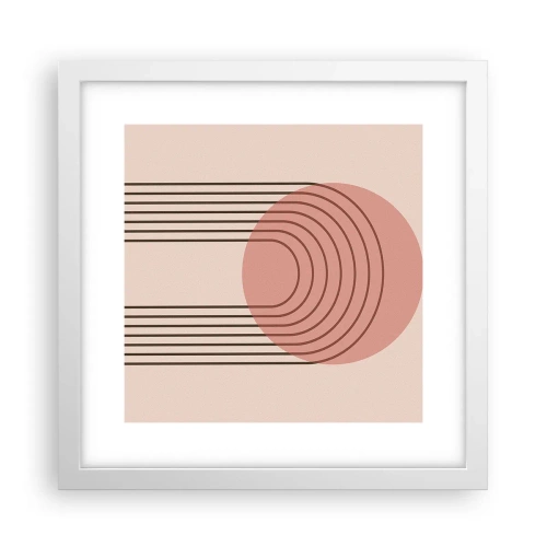 Poster in cornice bianca - Attrazione irresistibile - 30x30 cm