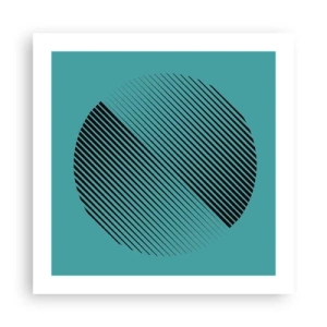 Poster - Cerchio: variazione geometrica - 50x50 cm
