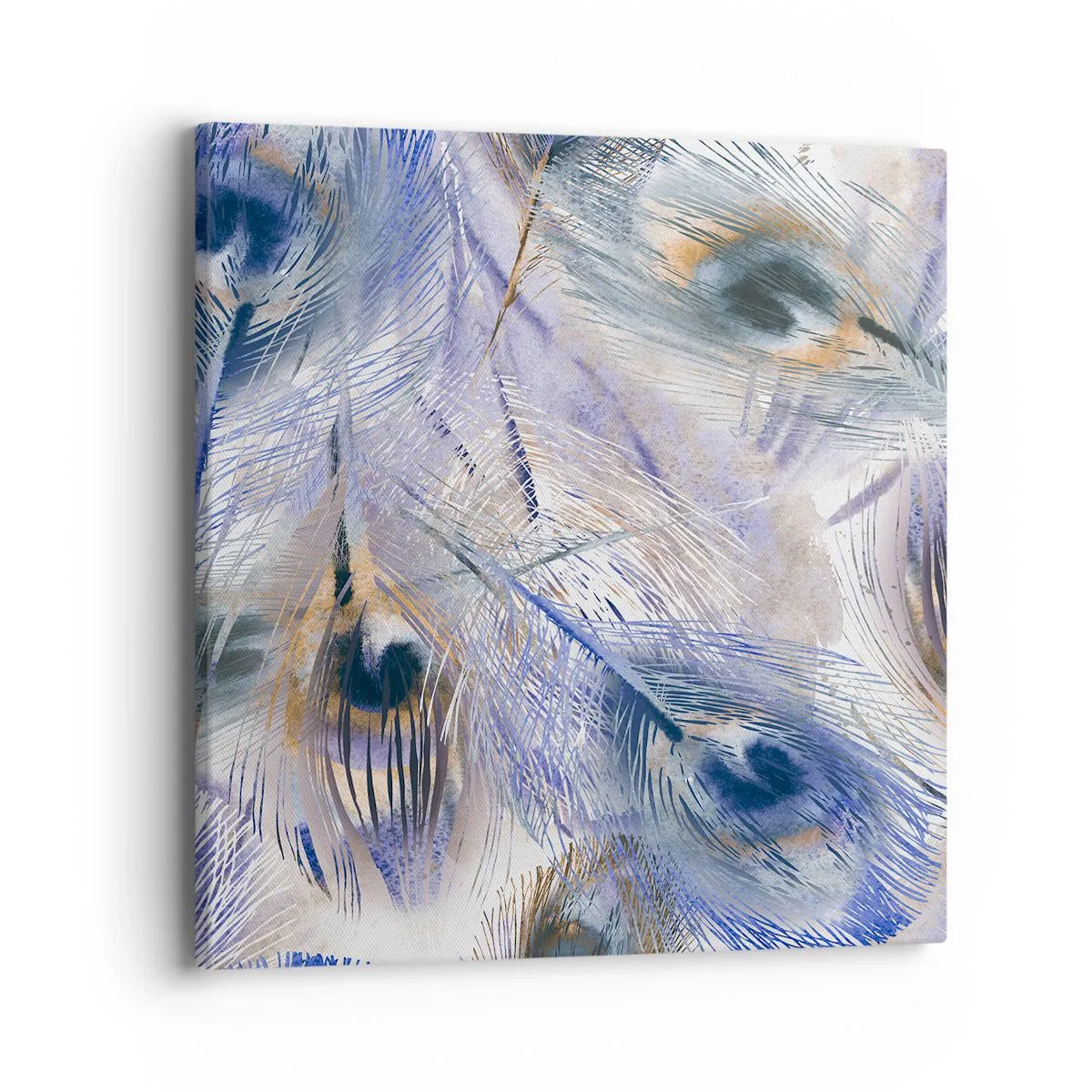 Quadro su tela - Stampe su Tela - Composizione a occhio di pavone - 40x40 cm