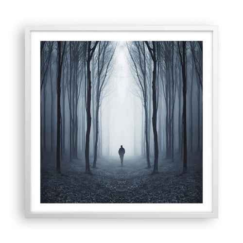 Poster in cornice bianca - E tutto è semplice e chiaro - 60x60 cm