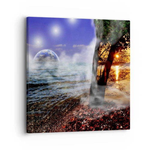 Quadro su tela - Stampe su Tela - Paesaggio surreale: unità della natura - 30x30 cm