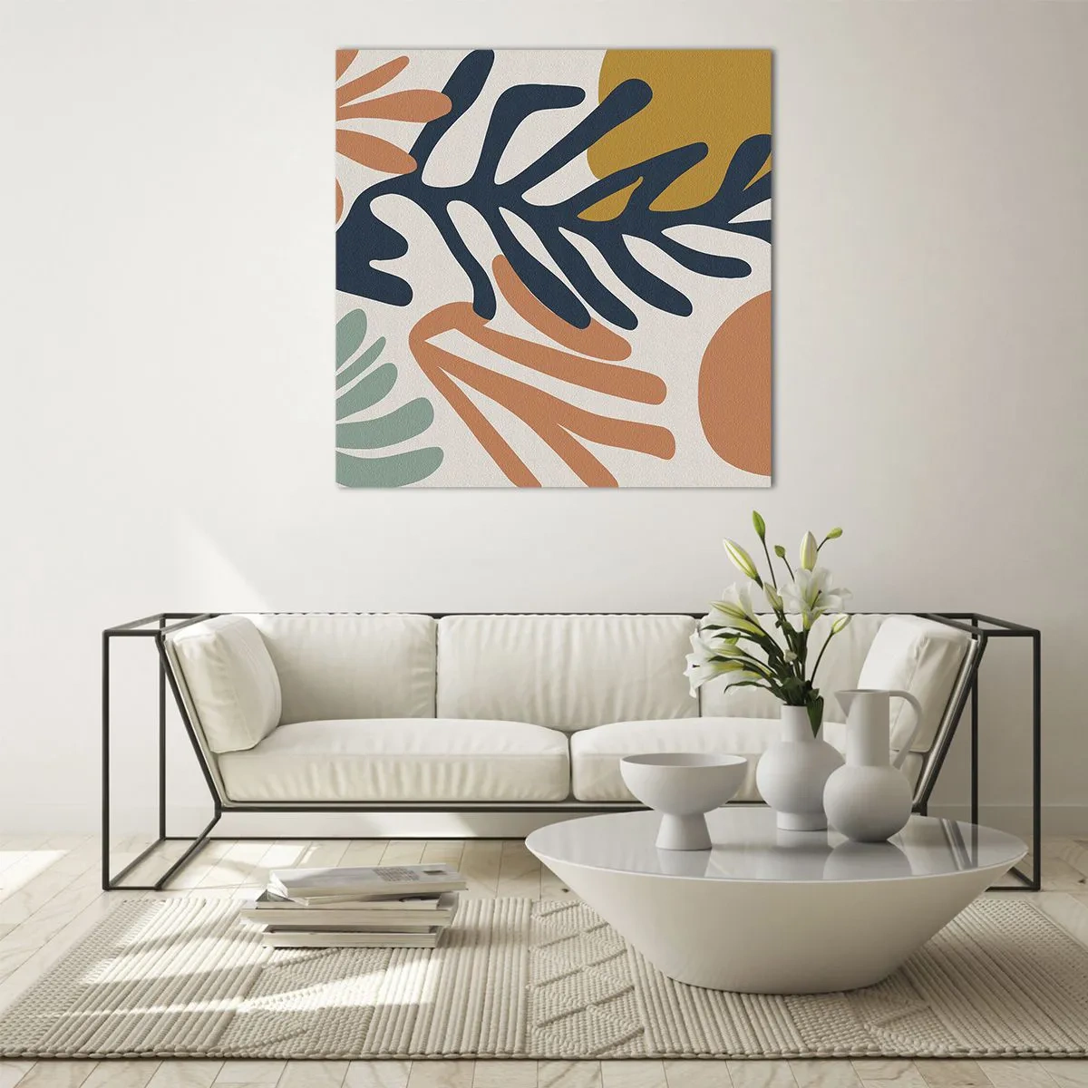 Quadro su vetro - Mare di coralli - 70x70 cm