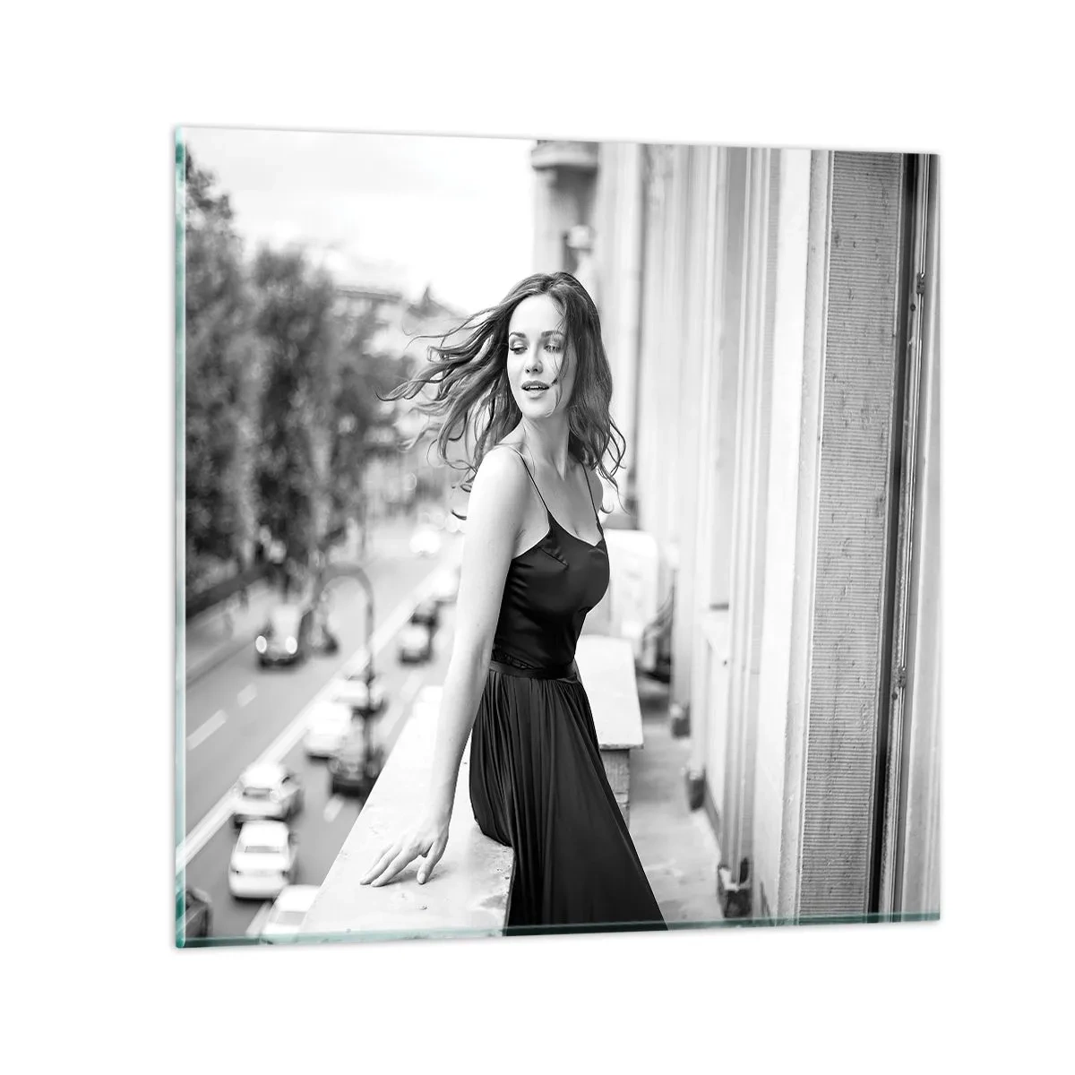 Quadro su vetro - Sicuramente parigina - 60x60 cm