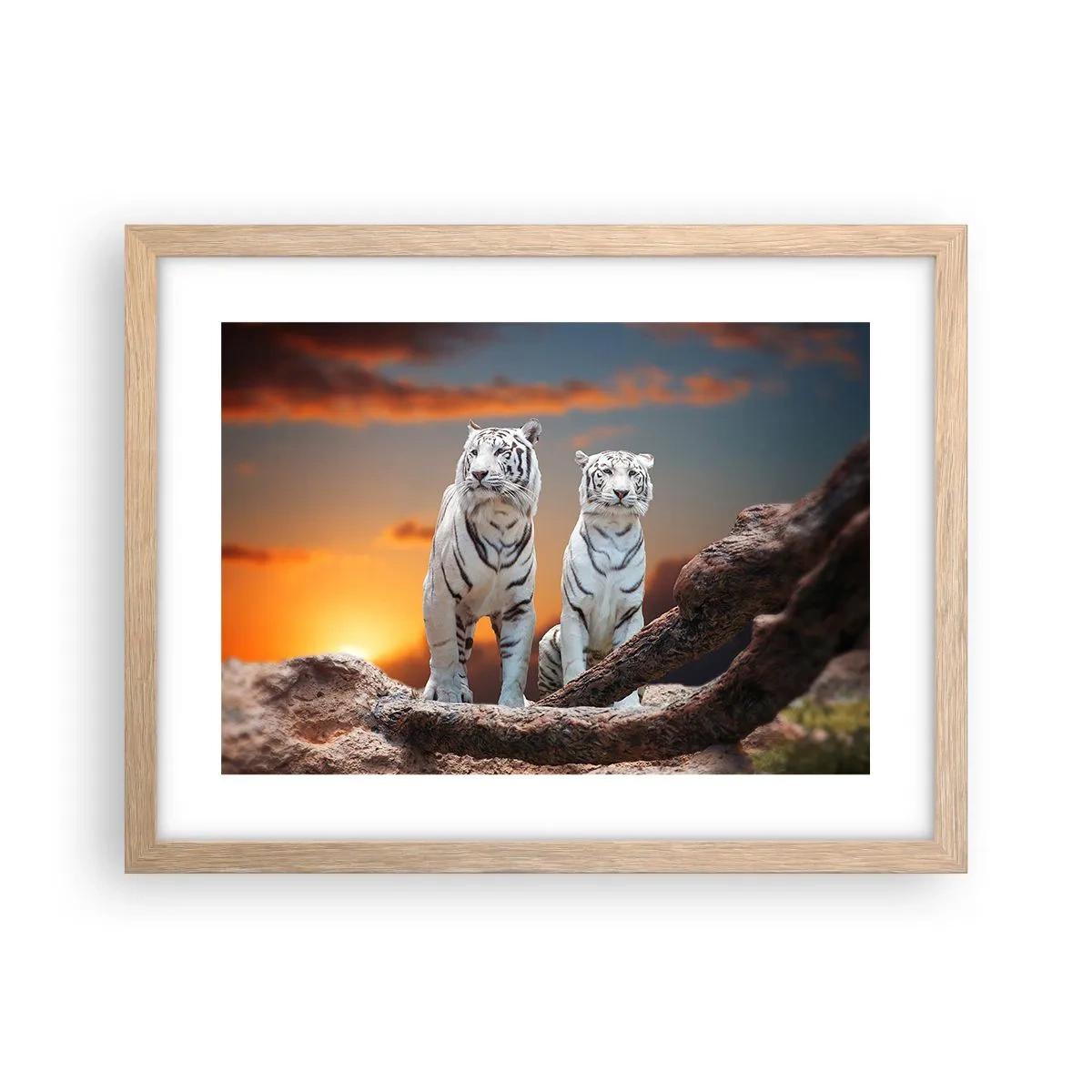 Poster in cornice rovere chiaro - Proprio come a Narnia - 40x30 cm