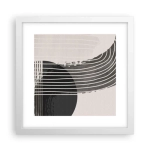 Poster in cornice bianca - Andata e ritorno - 30x30 cm