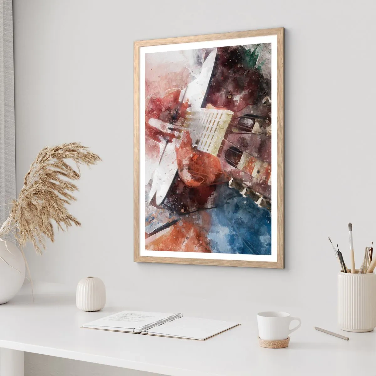 Poster in cornice rovere chiaro - E tu che ne pensi? - 30x40 cm