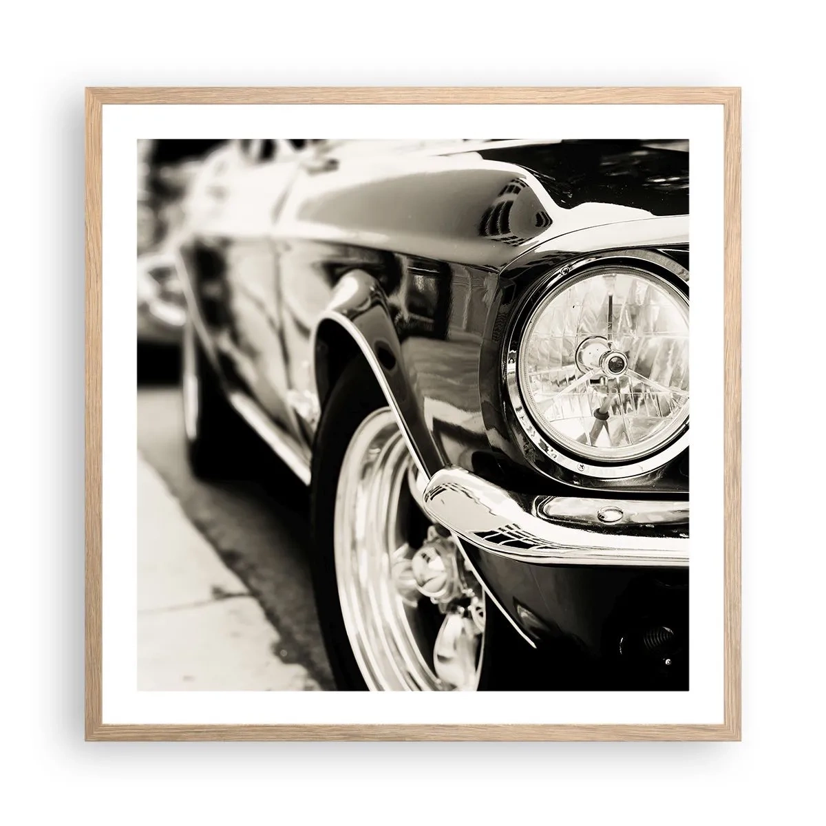 Poster in cornice rovere chiaro - Bellezza intramontabile - 60x60 cm