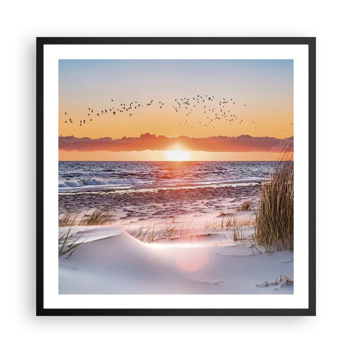 Poster in cornice nera - Paesaggio orizzontale - 60x60 cm