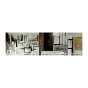 Campione di Fotomurale Premium Sand - La forza della semplicità - Pezzo, Invecchiato, Trattini - 100x30 cm