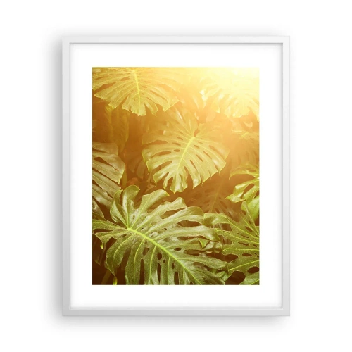 Poster in cornice bianca - Entrando nel verde... - 40x50 cm