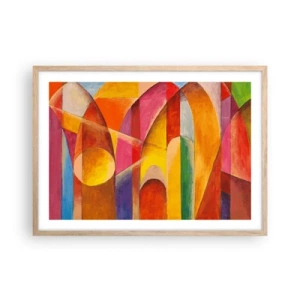 Poster in cornice rovere chiaro - La cattedrale del sole - 70x50 cm