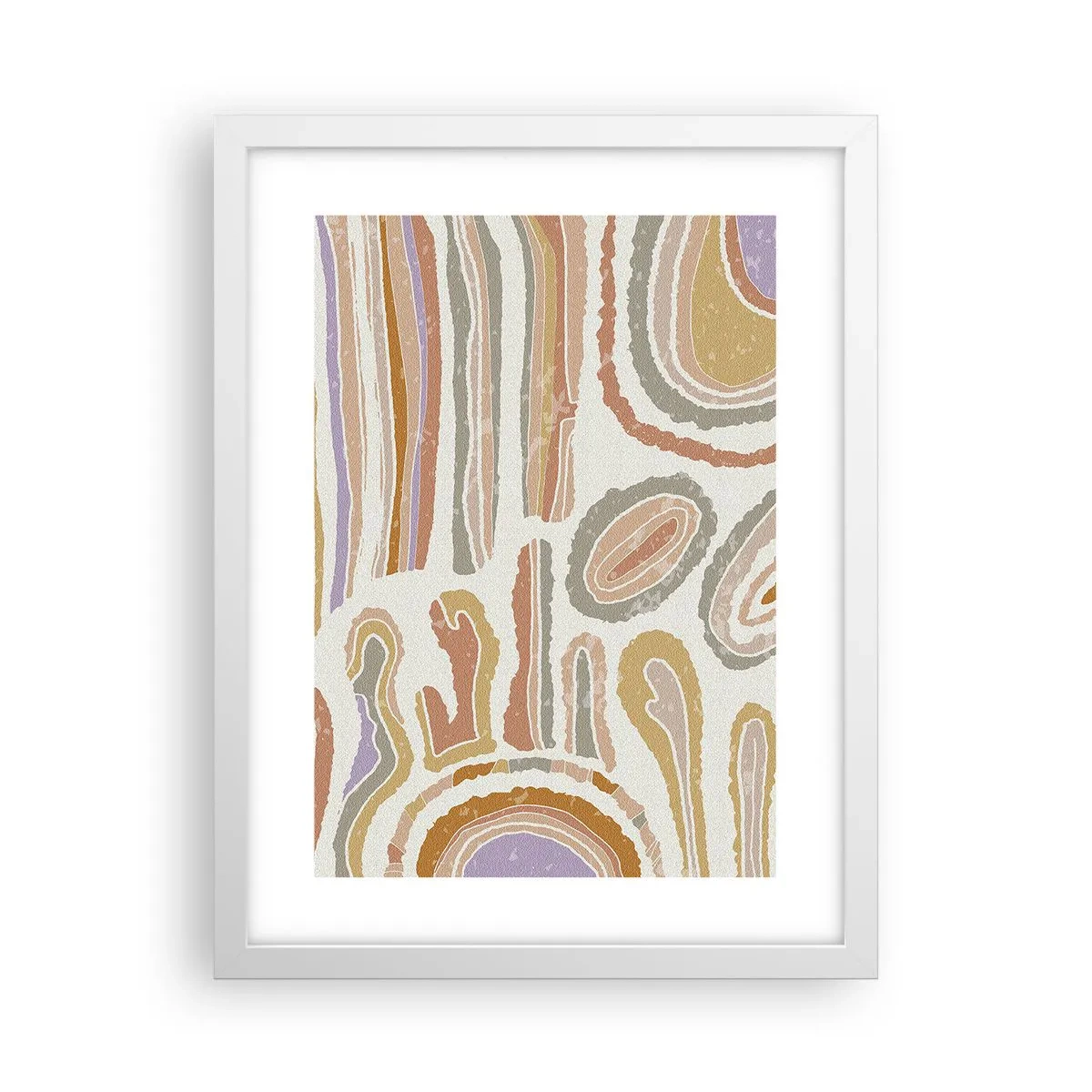Poster in cornice bianca - Sezioni colorate - 30x40 cm