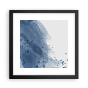 Poster in cornice nera - Tulle blu - 30x30 cm