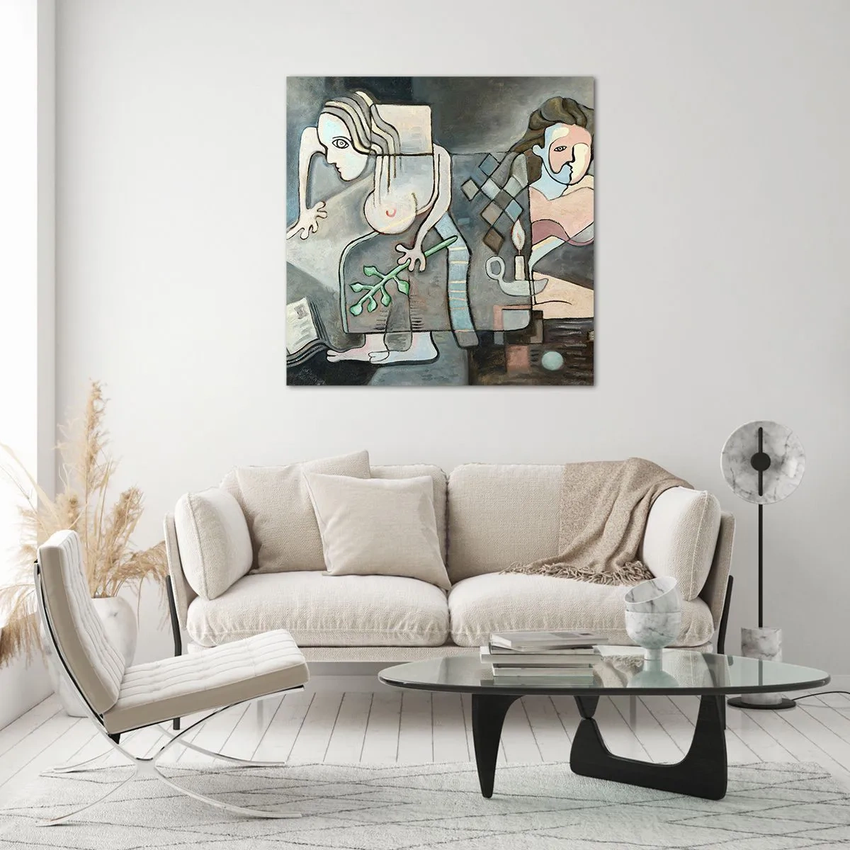 Quadro su vetro - Mosaico di spirito e materia - 30x30 cm