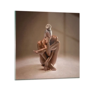 Quadro su vetro - Unità di corpo e anima - 50x50 cm