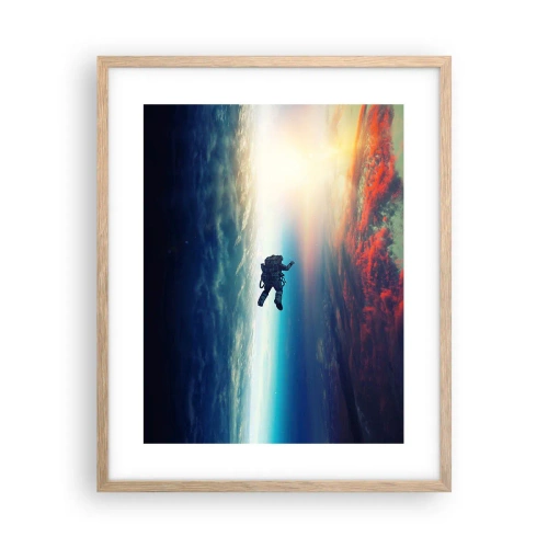 Poster in cornice rovere chiaro - Affrontando l'universo - 40x50 cm