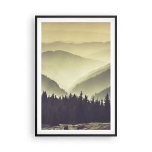 Poster in cornice nera - Dopo sette montagne… - 61x91 cm
