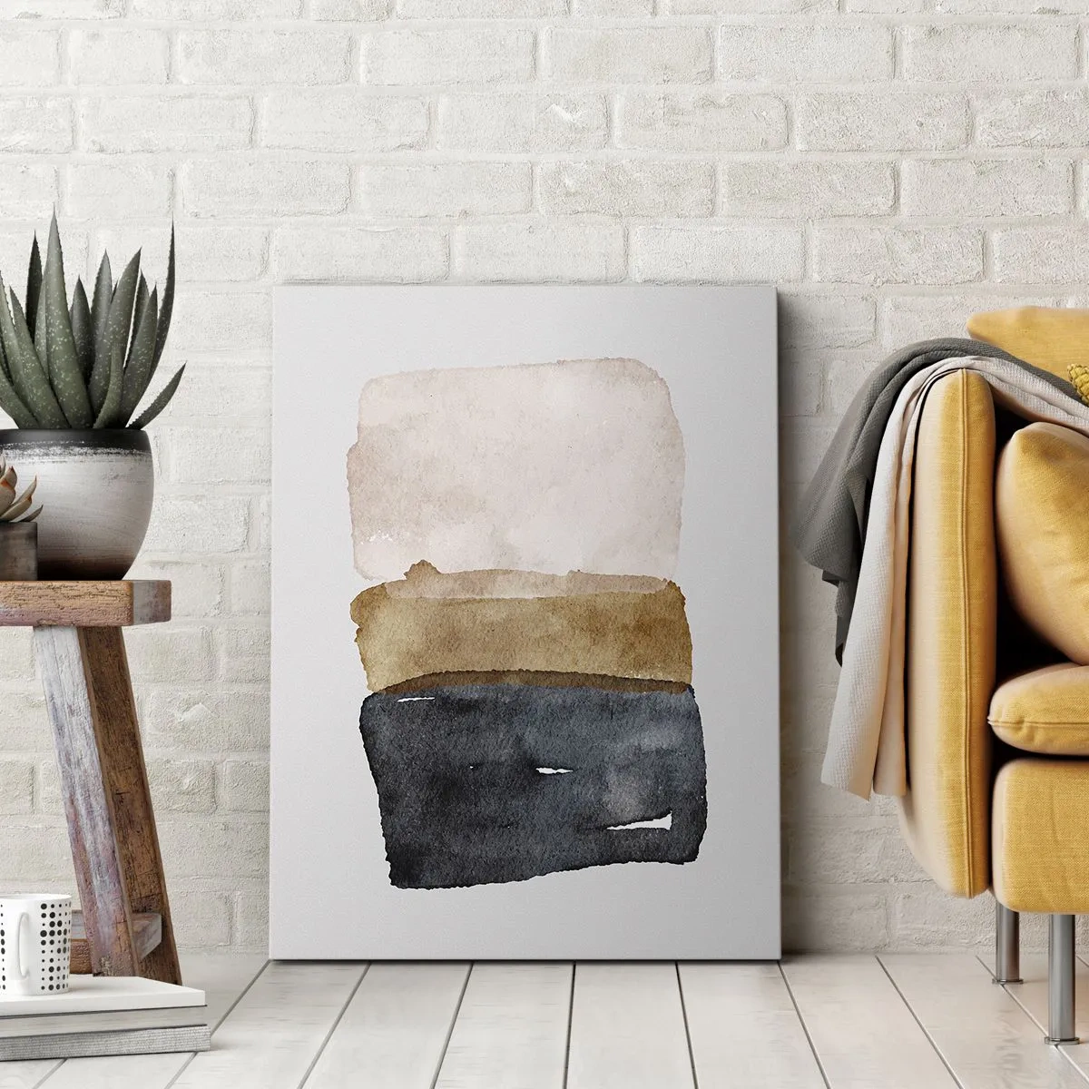 Quadro su tela - Stampe su Tela - Composizione di colori della terra - 55x100 cm