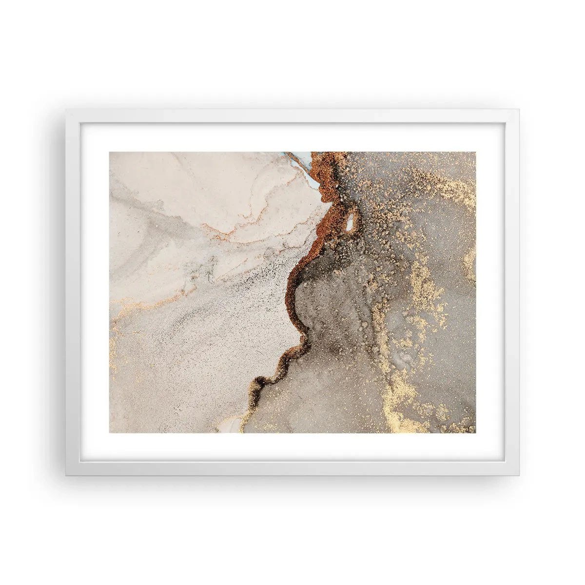 Poster in cornice bianca - Ai confini del colore - 50x40 cm