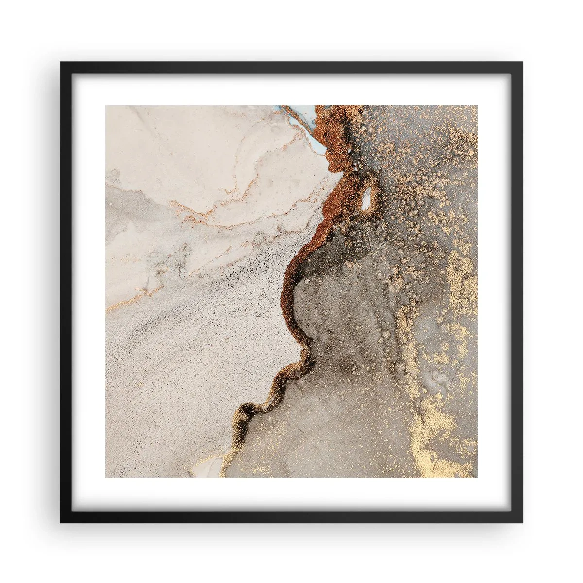 Poster in cornice nera - Ai confini del colore - 50x50 cm