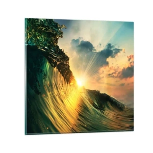 Quadro su vetro - Surfista, dove sei? - 30x30 cm