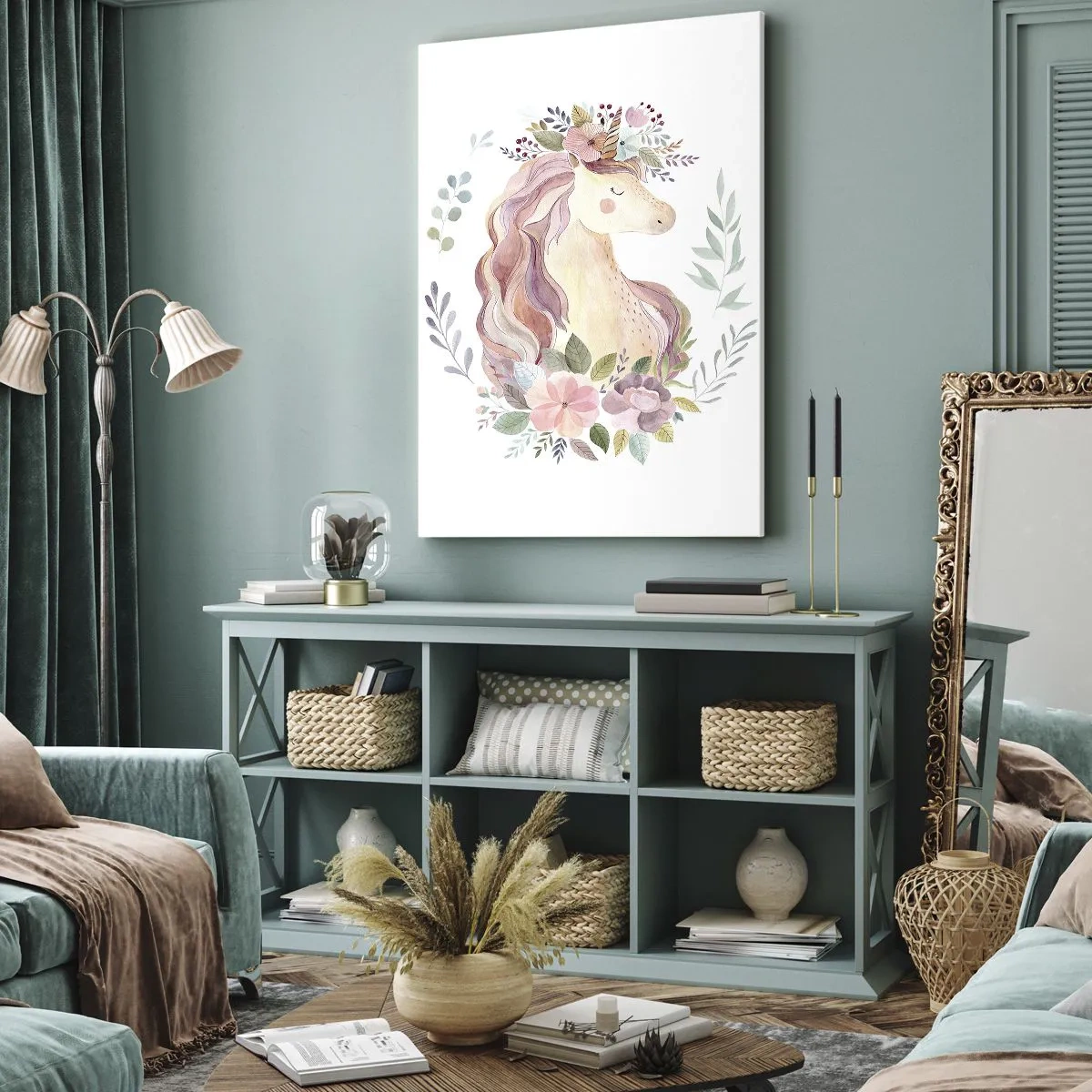 Quadro su tela - Stampe su Tela - Invito nel mondo delle favole - 45x80 cm