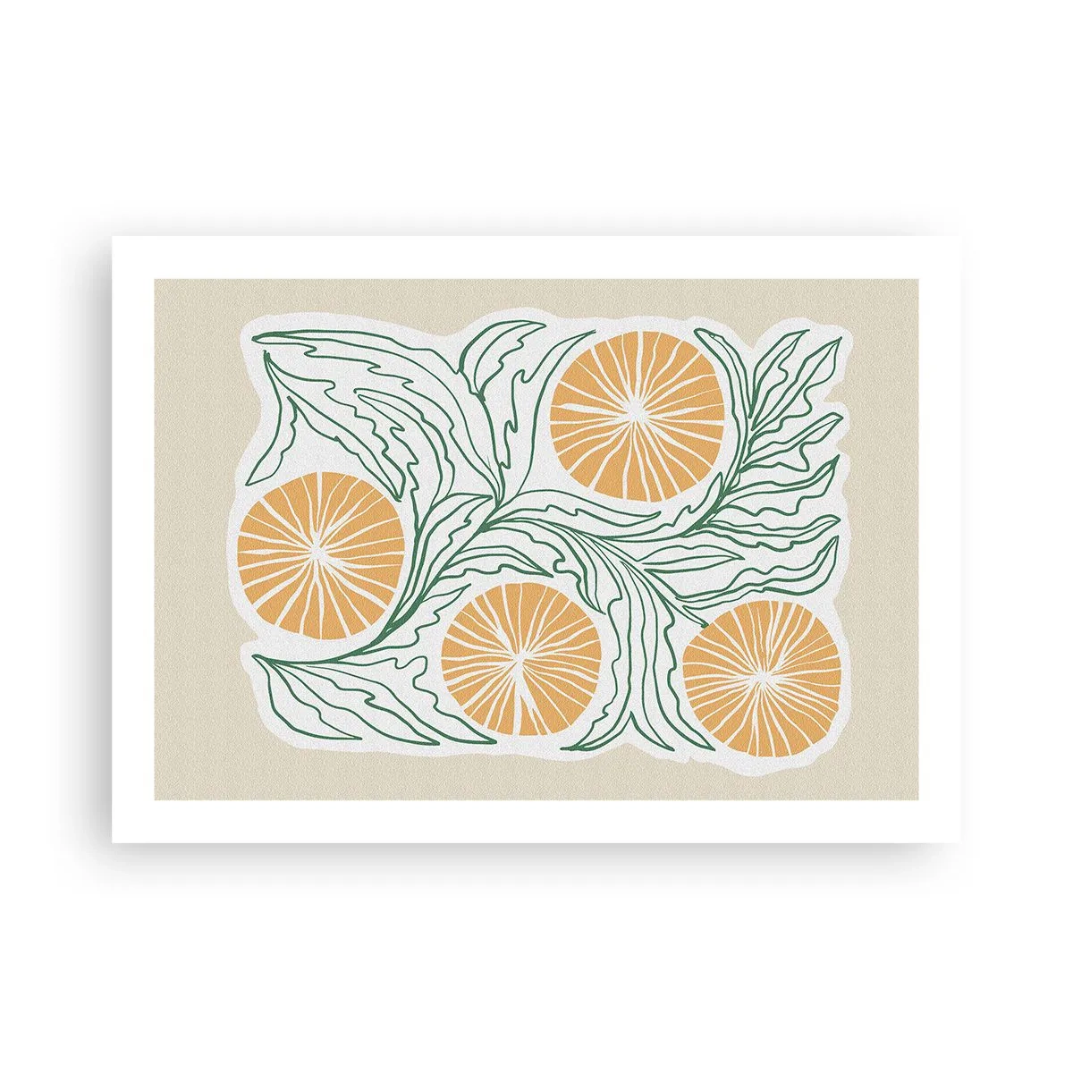 Poster - Etnicamente con una nota di astrazione - 70x50 cm