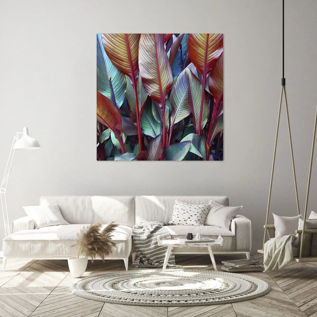 Quadro su tela - Stampe su Tela - Selva colorata - 40x40 cm