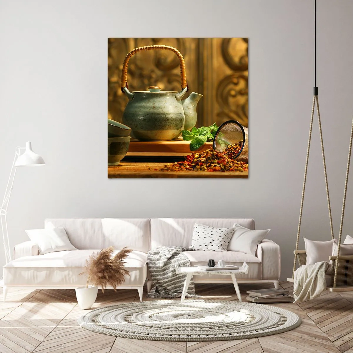 Quadro su tela - Stampe su Tela - Trattato sul tè - 70x70 cm