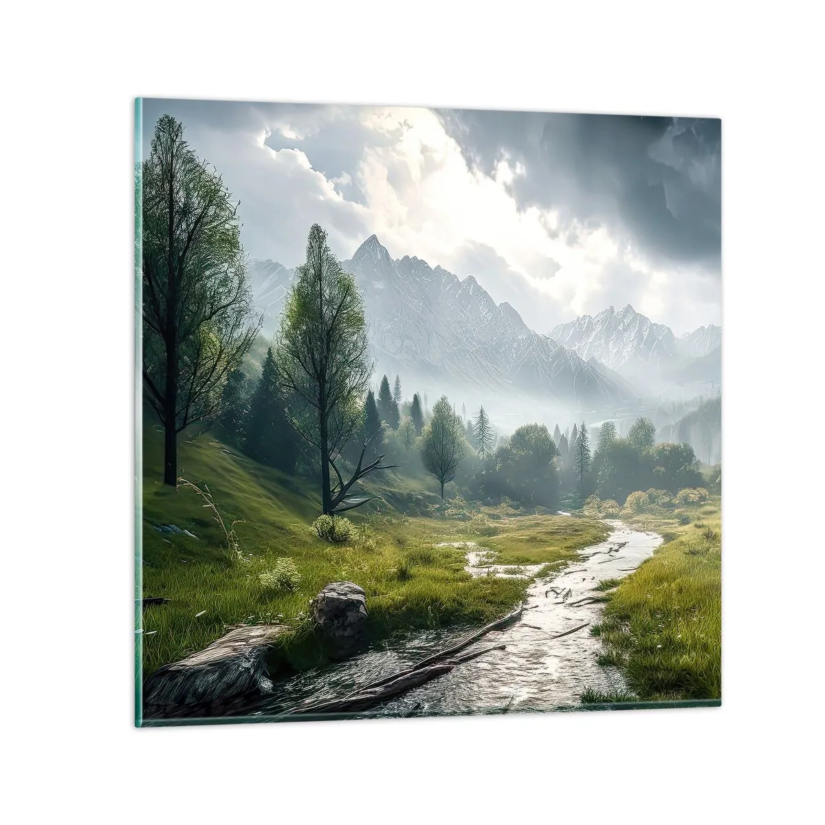 Quadro su vetro - Andata e ritorno - 50x50 cm