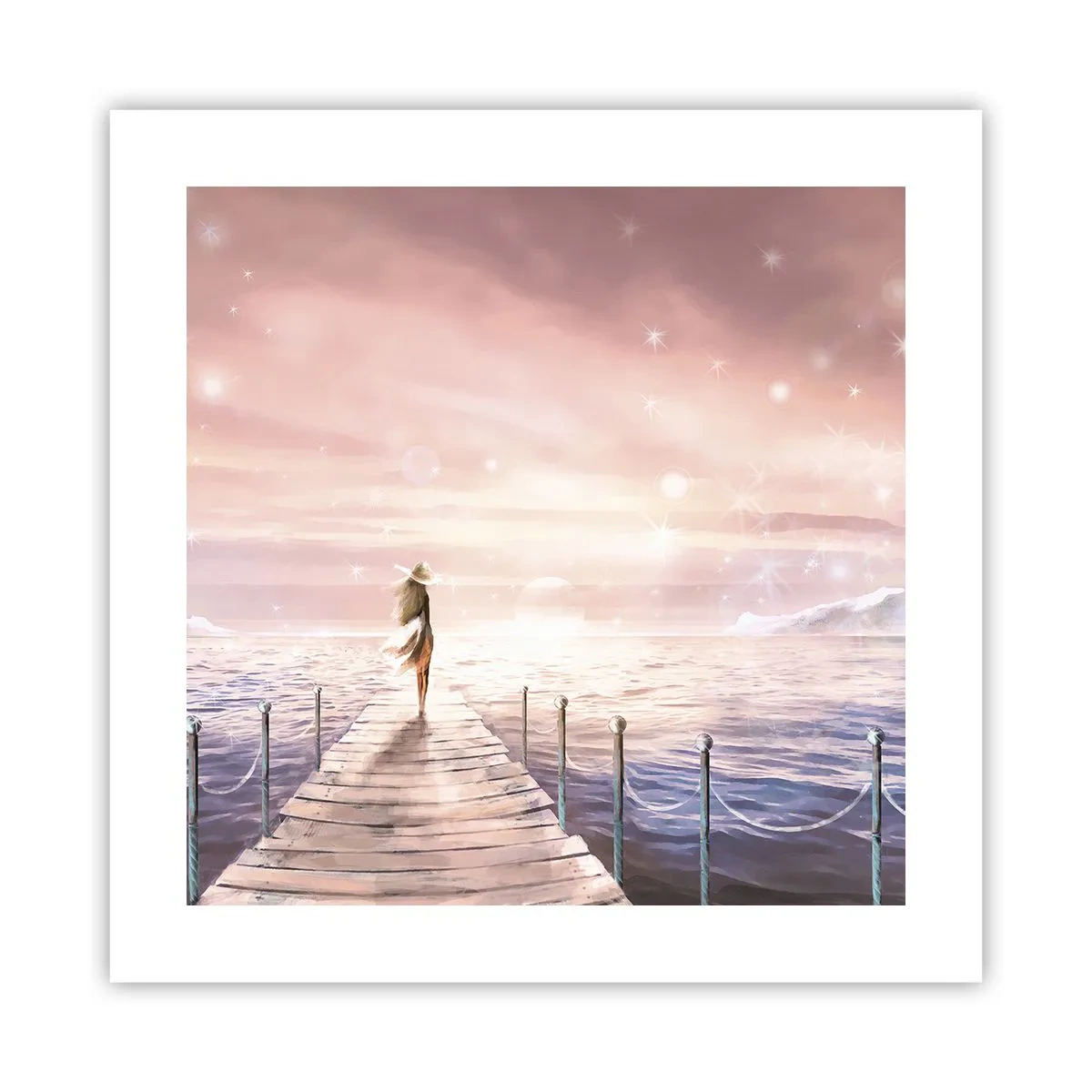 Poster - Alla luce del sogno - 40x40 cm