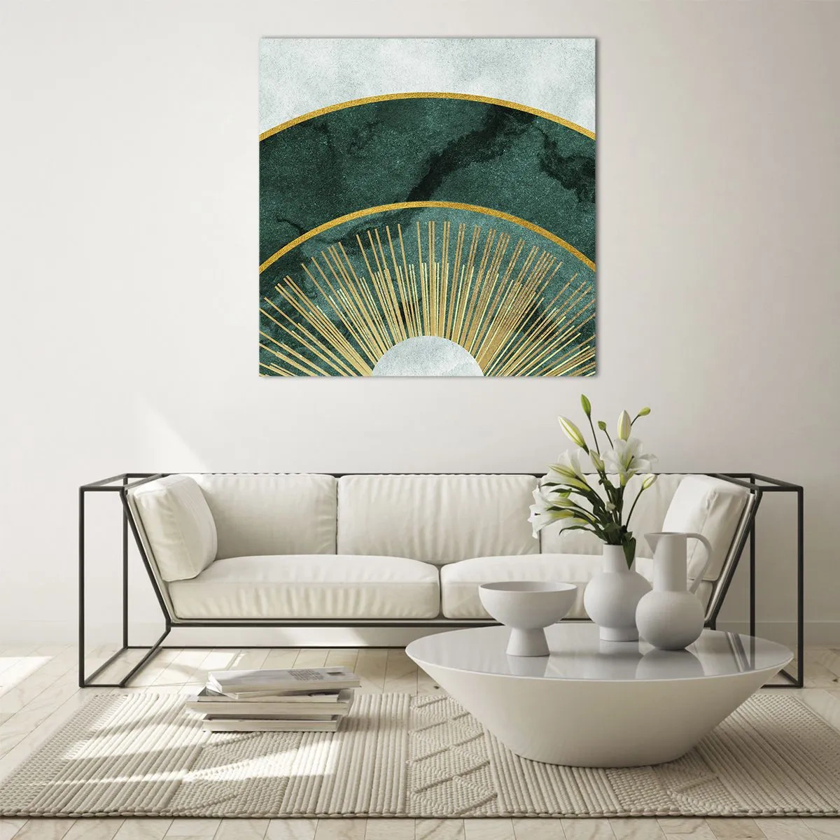 Quadro su vetro - Un altro sistema solare - 30x30 cm