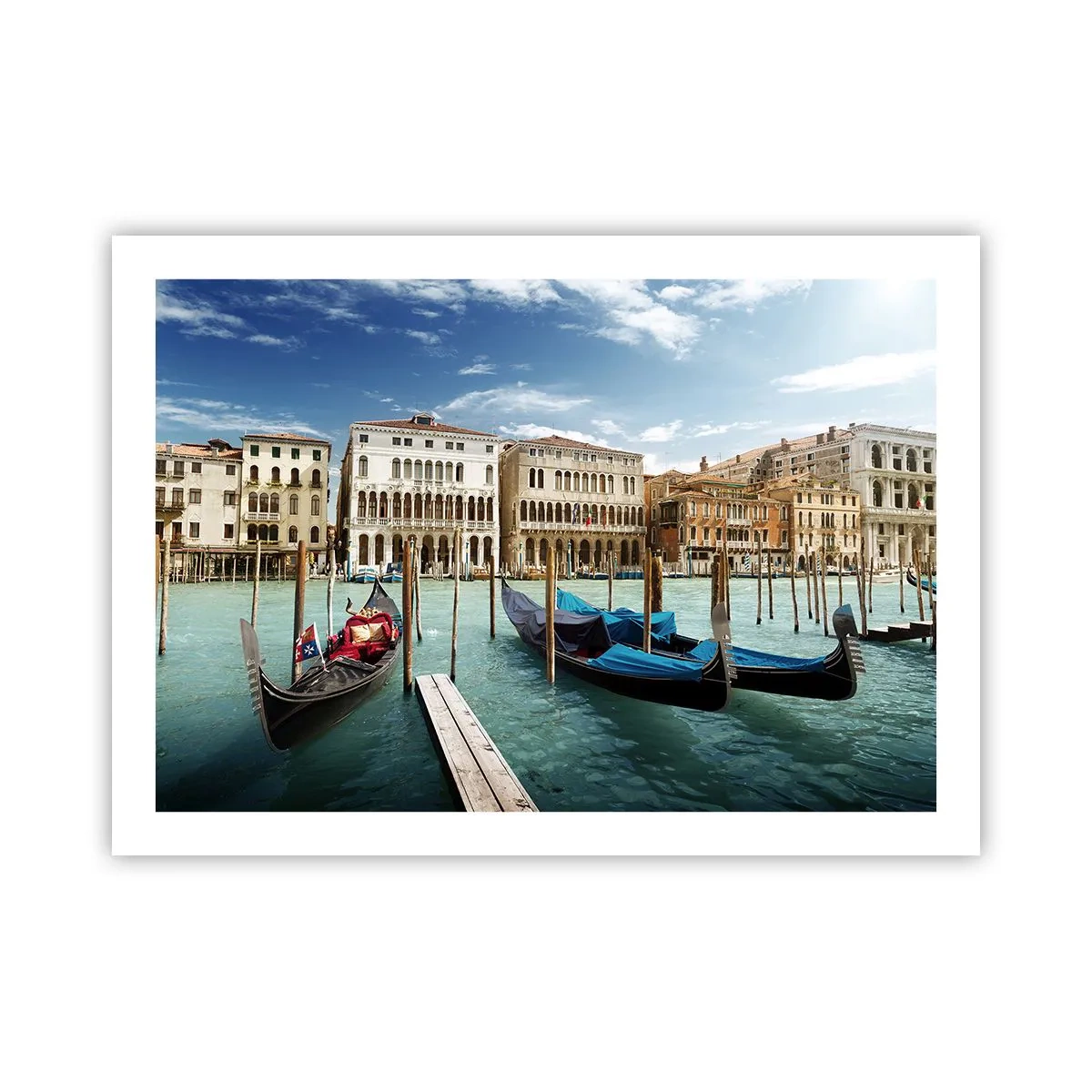 Poster - Palazzi nel blu - 70x50 cm